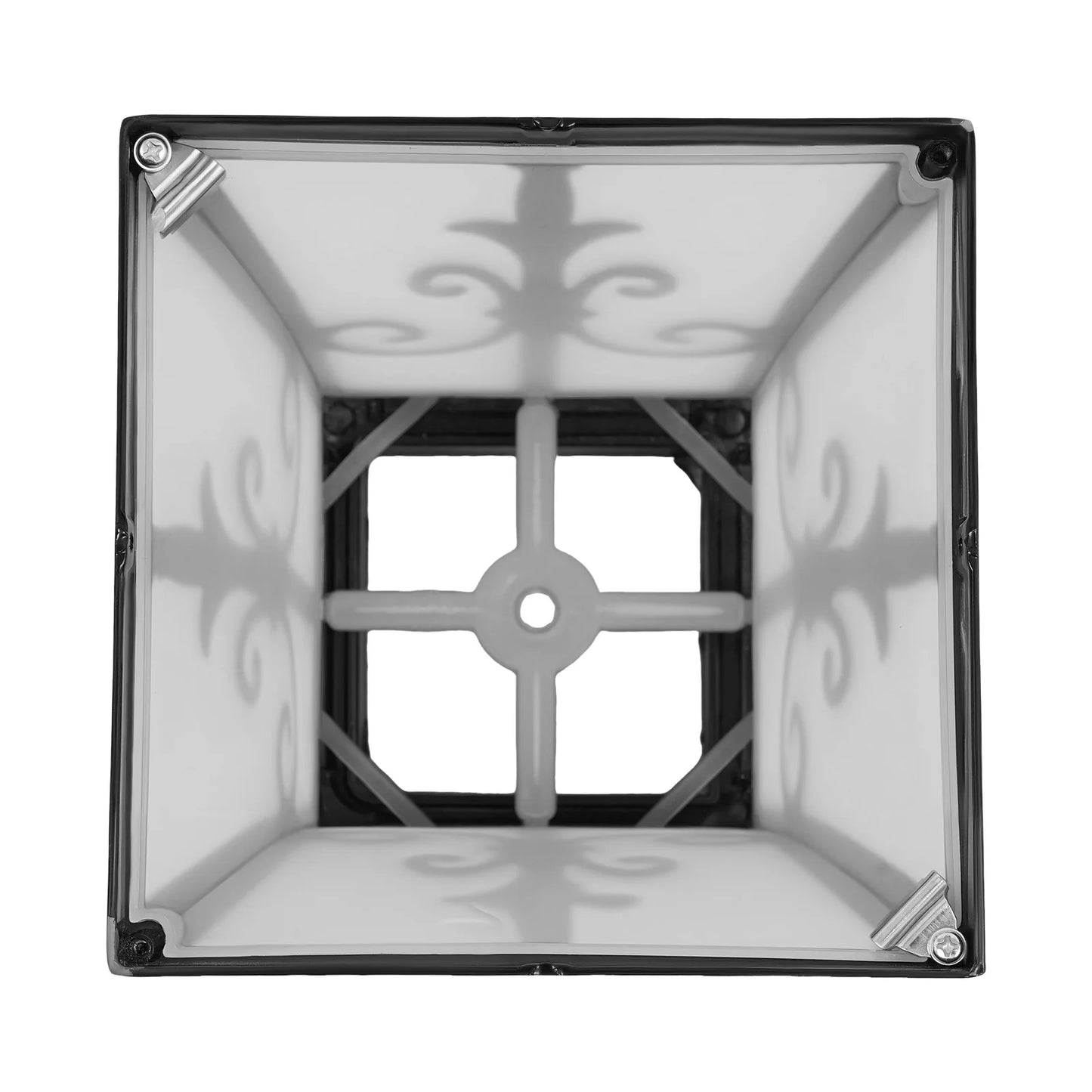 85-265V Outdoor Solar Post Light,Modern Post Light, Solar Powered & Electric Supply Garden Pillar Light with Remote Control