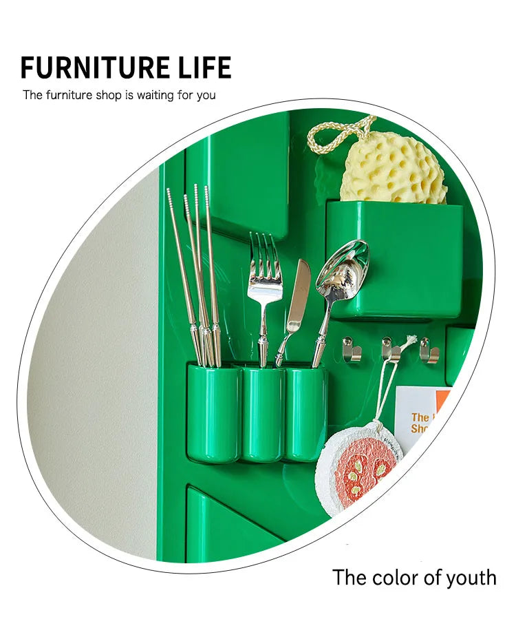 Wall-mounted Storage Rack with Hooks for Office, Kitchen and Workshop Children's Room Organizer with Adjustable Shelves