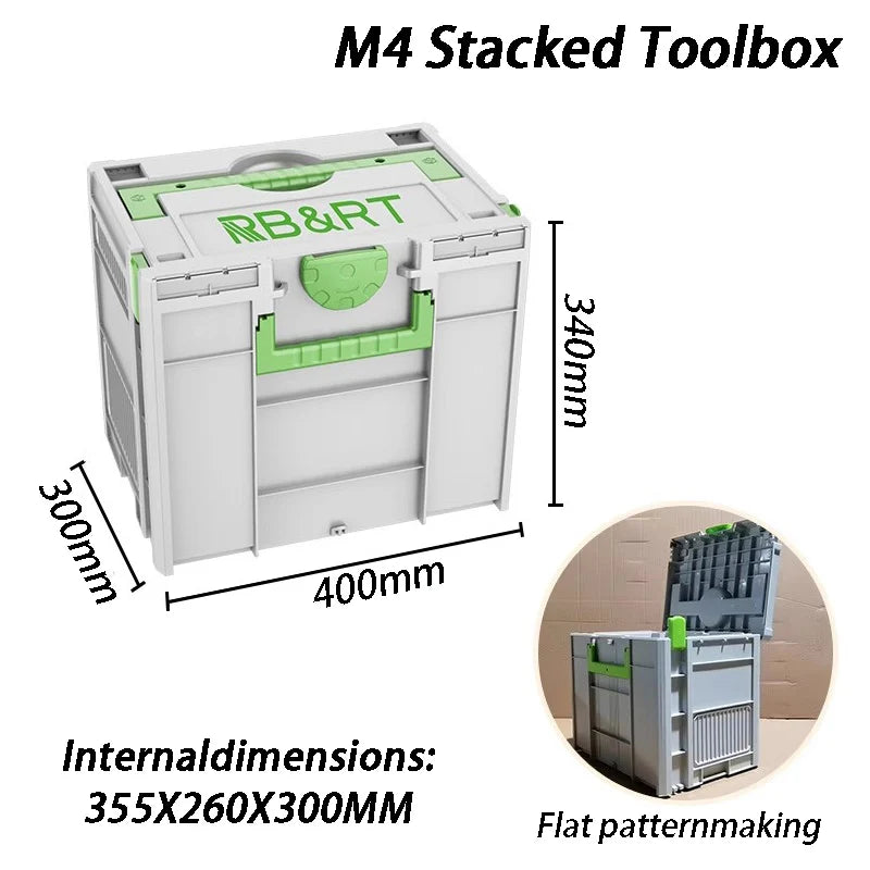 Large Capacity Toolbox Multifunctional Hardware Accessories Storage Boxes Household Tools Organizer Box Stackable Storage Boxes
