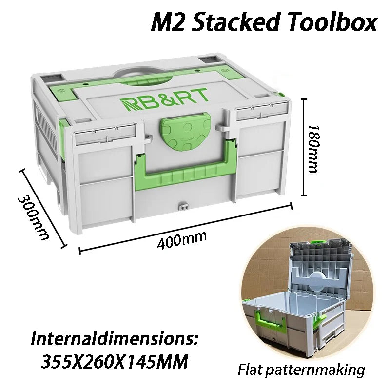 Large Capacity Toolbox Multifunctional Hardware Accessories Storage Boxes Household Tools Organizer Box Stackable Storage Boxes